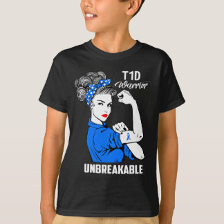 T1d Typ 1 Diabetes Medvetenhet Typ 1 Diabetes Pres T Shirt