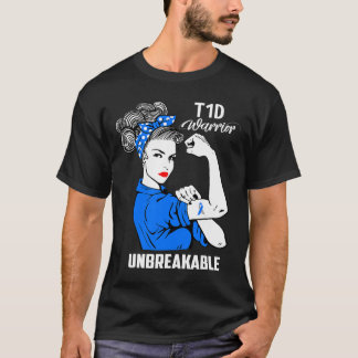 T1d Typ 1 Diabetesmedvetande Typ 1 Diabetesgåva T Shirt