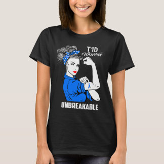 T1d Typ 1 Diabetesmedvetande Typ 1 Diabetesgåva T Shirt