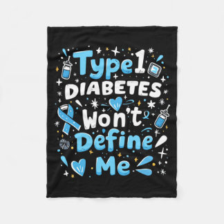 T1d Warrior Insulin Diabetes Typ 1 Diabetes Fleecefilt