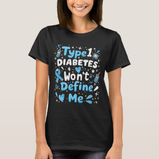 T1d Warrior Insulin Diabetiker Typ 1 Diabetes T Shirt