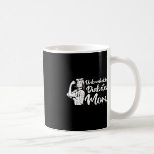 T1D Warrior Obrytable Diabetes Mamma Diabetes Awar Kaffemugg