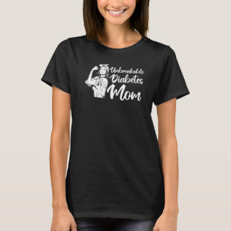 T1D Warrior Obrytable Diabetes Mamma Diabetes Awar T Shirt