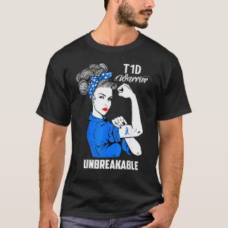 T1d Warrior Obrytable Proud Mamma Diabetes Awaren T Shirt