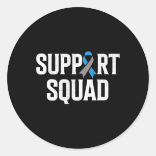 T1d Warrior Support Squad Type One Diabetes Awaren Runt Klistermärke