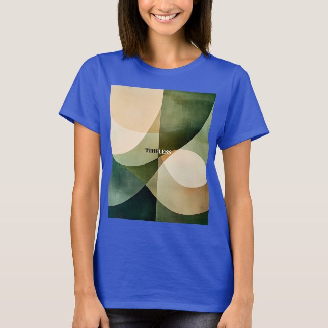 T1MELESS Minimalist Abstract Painting. T Shirt (Framsida)