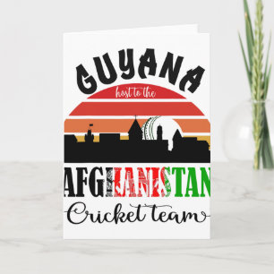 T20 Cricket Guyana Värd För Afghanistan Cricket Kort