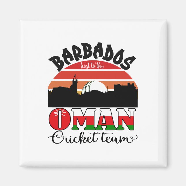 T20 Cricket Rdos är värd för Namibia Cricket Team  Magnet (Framsidan)
