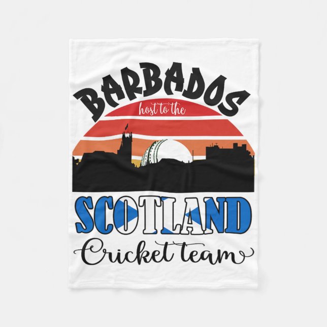 T20 Cricket Rdos Host To The Scotland Cricket Team Fleecefilt (Framsidan)