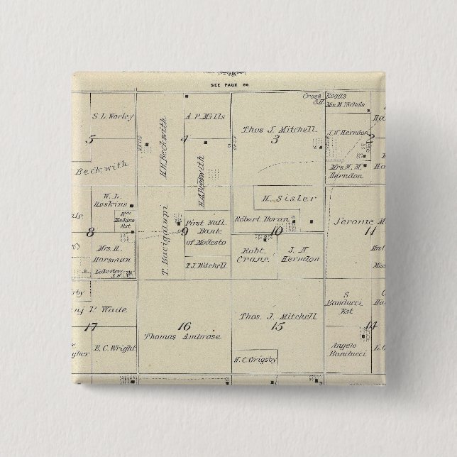 T22S R24E Tulare County Section Karta Knapp (Framsida)