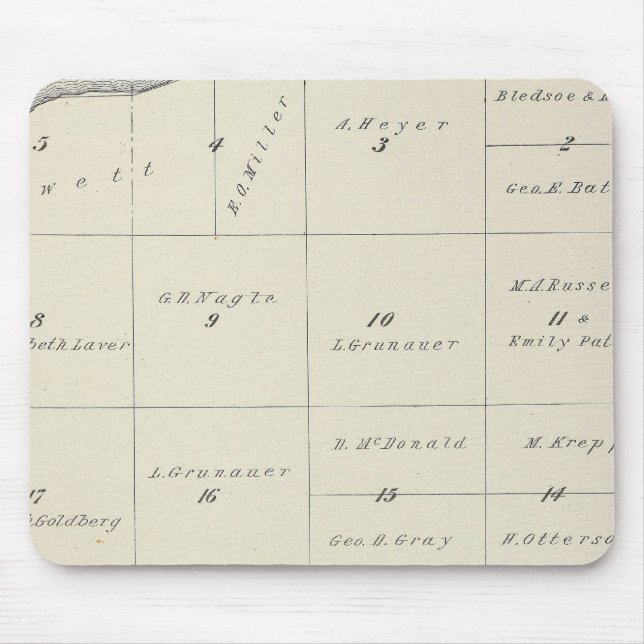 T23S R22E Tulare County Section Karta Musmatta (Framsidan)