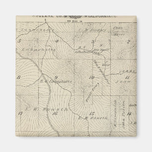 T23S R29E Tulare County Section Karta Magnet