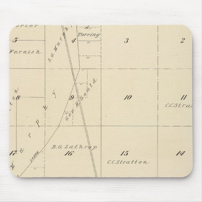 T24S R24E Tulare County Section Karta Musmatta (Framsidan)