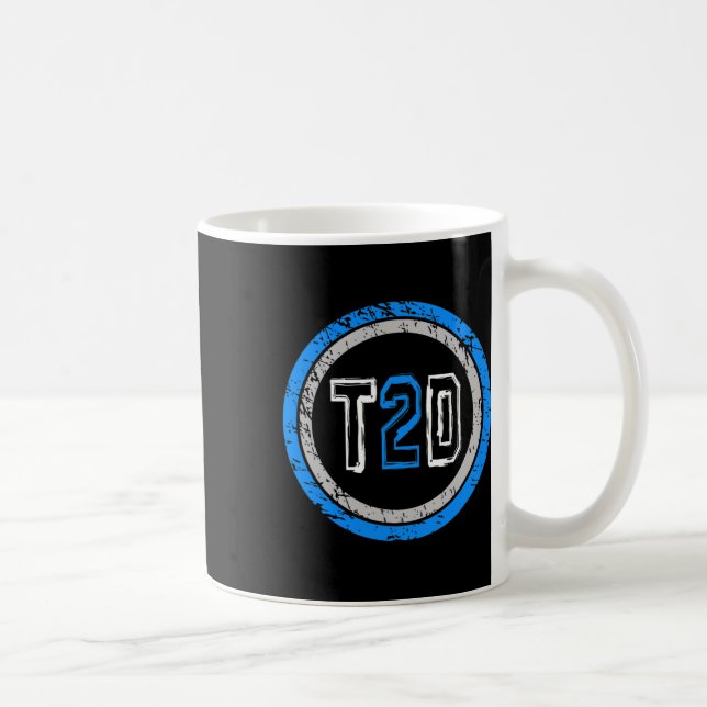 T2d Blå emblem Typ 2 Medvetenhet om diabetes Kaffemugg (Höger)