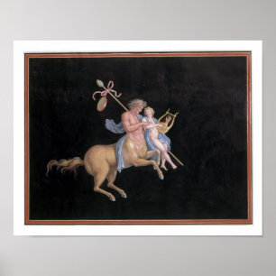 T31144 Chiron som instruerar Achilles i konsten av Poster