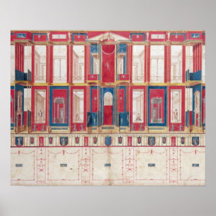 T31456 Studie of a Roman Fresco, 1775 (w/c, gouach Poster