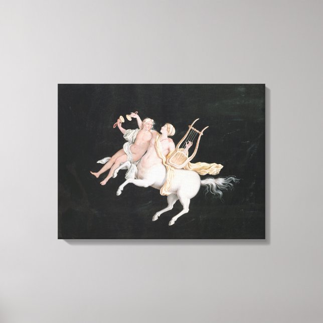 T31466 A Female Centaur and Assion Skapar Music Canvastryck (Framsida)