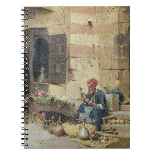 T32410 blommasäljare, 1891 (panelen) anteckningsbok