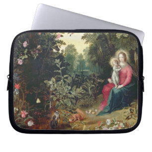 T32789 Madonnaen och barnet i en landskap (panel Laptop Sleeve