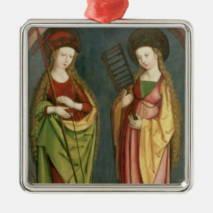 T32982 St Margaret av Antioch och St.-tro, c.15 Julgransprydnad Metall