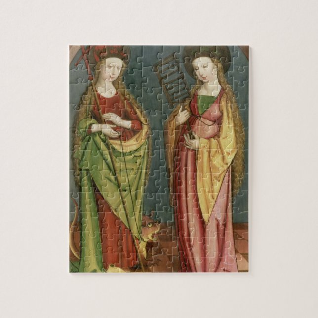 T32982 St Margaret av Antioch och St.-tro, c.15 Pussel (Vertikal)