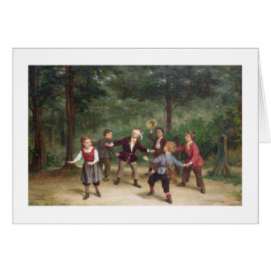 T33268 förblindar man fantast 91316me; barn; leka hälsningskort