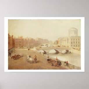 T34018 Floden Liffey och de nationella domstolarna Poster