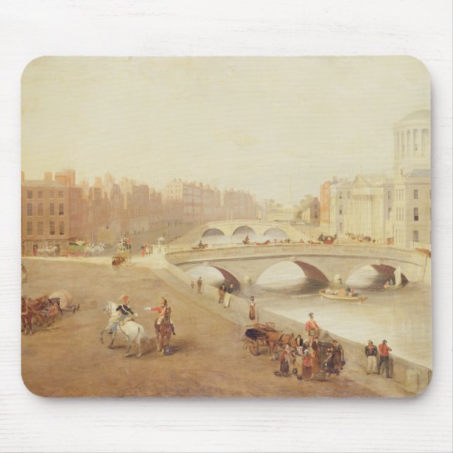 T34018 floden Liffey och lagdomstolarna, Dublin Musmatta (Framsidan)