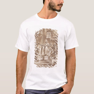 T34029 ett Quakerbönmöte (skriva & bläck på pa T Shirt