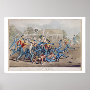 T34890 Football, ingraverad av George Hunt, 1827 ( Poster