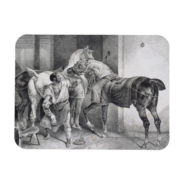 T34894 The English Farrier, 1822 (litho) Magnet (Horisontell)