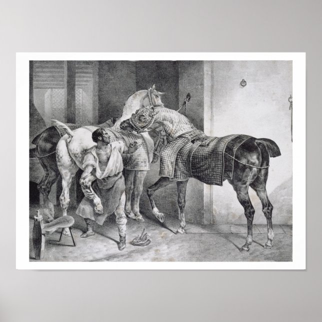 T34894 The English Farrier, 1822 (litho) Poster (Framsidan)