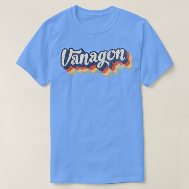 T3 Vanagon Retro 80s Bulli Buss T Shirt (Design framsida)