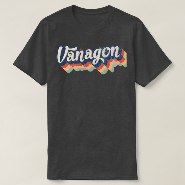 T3 Vanagon Retro 80s Bulli Buss T Shirt (Design framsida)