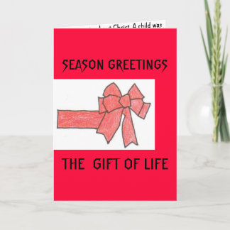 T3ONE 010, SEASON HÄLSNING, GIFT OF LIFE HELGKORT