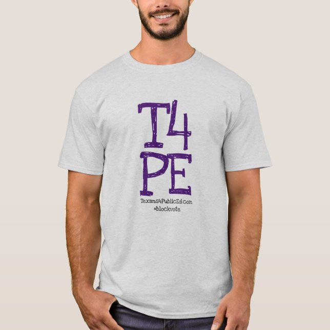 T4PE klottrar brev T Shirt (Framsida)