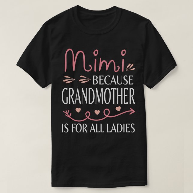 T7Tee Lycklig Mor Day Mimi T Shirt (Design framsida)