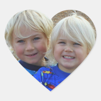 T8- och Jax Heart-fästen Hjärtformat Klistermärke