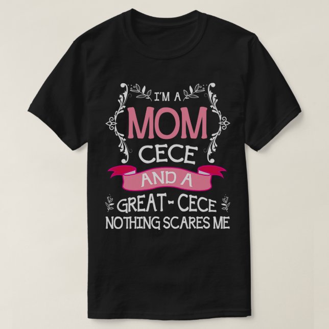 T9Tee Lycklig Mor Day Cece T Shirt (Design framsida)