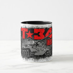T-34-85 Sovjetunionens medelstora tank Mugg