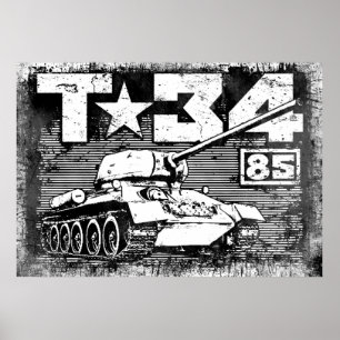 T-34-85 Sovjetunionens medelstora tank Poster