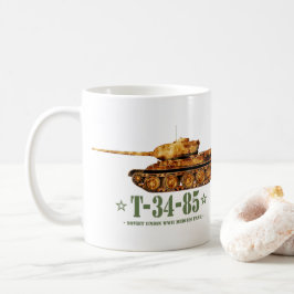 T-34-85 Världskrig Två sovjetiska medelstora Tanke Kaffemugg