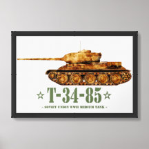 T-34-85 Världskrig Två sovjetiska medelstora Tanke