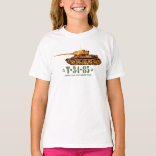 T-34-85 Världskrig Två sovjetiska medelstora Tanke T Shirt