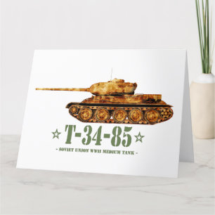 T-34-85 Världskrig Två sovjetiska medelstora Tanke Tack Kort