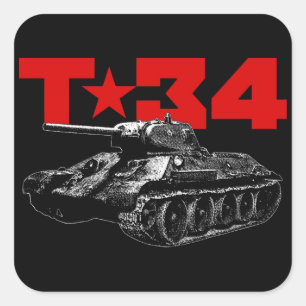 T-34 FYRKANTIGT KLISTERMÄRKE