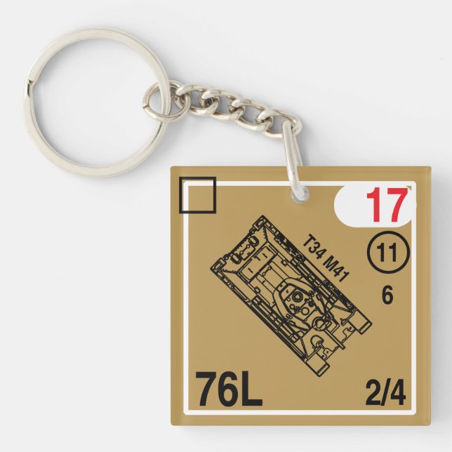 T-34 M41 Keychain Fob (Framsidan)