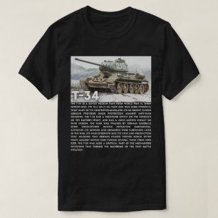 T-34 Sovjetisk Medeltung Stridsvagn T Shirt