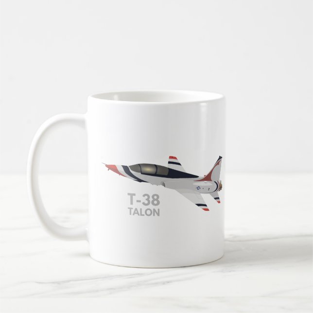 T-38 Talon Jet Trainers flygplan Kaffemugg (Vänster)