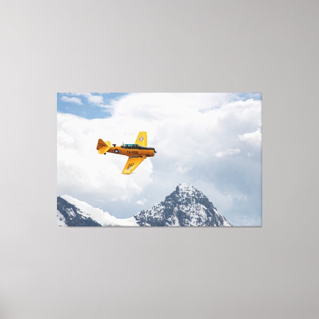 T-6 Texan Majestic Flight Canvastryck (Framsida)